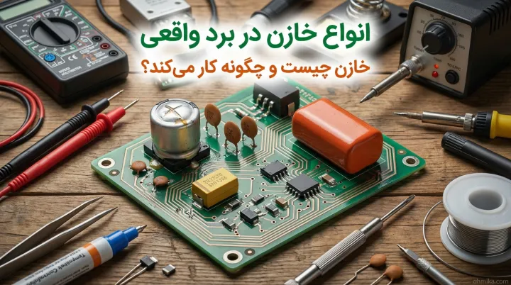 انواع خازن در برد الکترونیکی