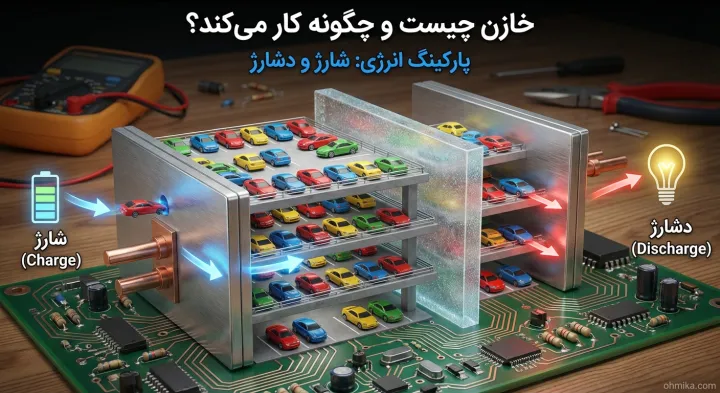 خازن چیست و چگونه کار میکند؟