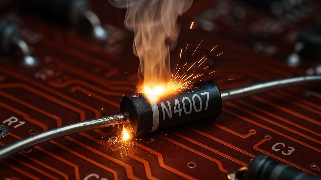 دیود در حال سوختن