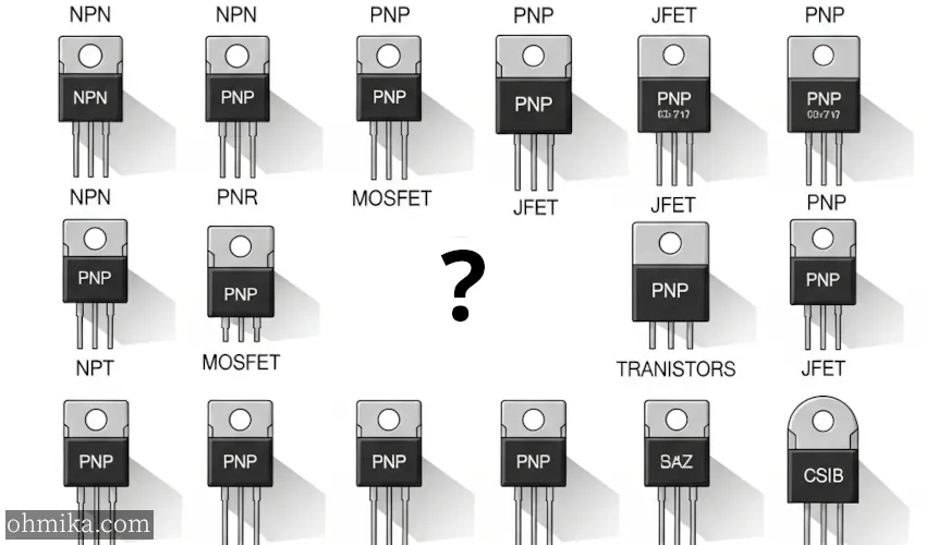 تشخیص پایههای ترانزیستور